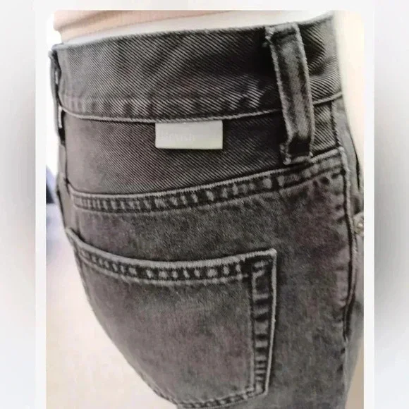 Free People Boyish MIdnight Cowboy Straight Leg Black  Jeans Size 27 - Picture 7 of 14